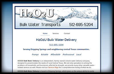H2O2U Bulk Water Delivery